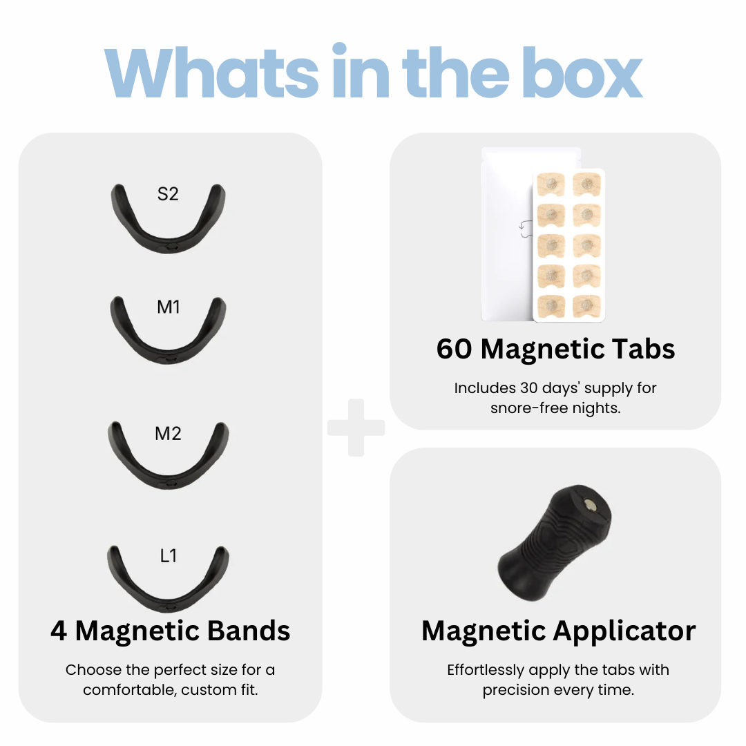 Snore-Free Magnetic Nose Strip Starter Pack